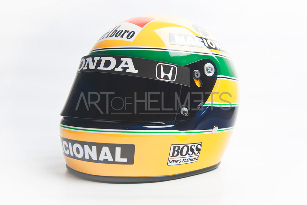 Ayrton Senna 1991 F1 Full-Size 1:1 Replica Helmet – Art of Helmets