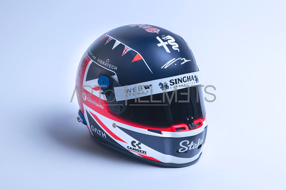 Valtteri Bottas 2023 F1 Silverstone Grand Prix Full-Size 1:1 Replica Helmet