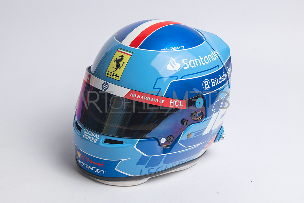 Charles Leclerc 2024 Miami Grand Prix F1 Full-Size 1:1 Replica Helmet (Original Visor)