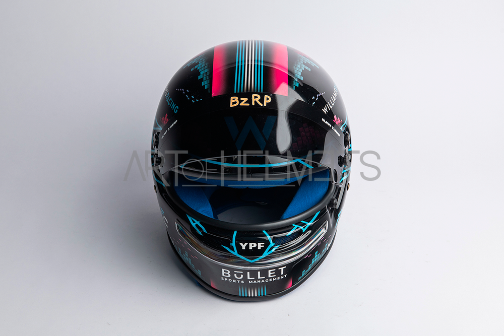 Franco Colapinto 2024 F2 "CLPNT x BZRP" Full-Size 1:1 Replica Helmet