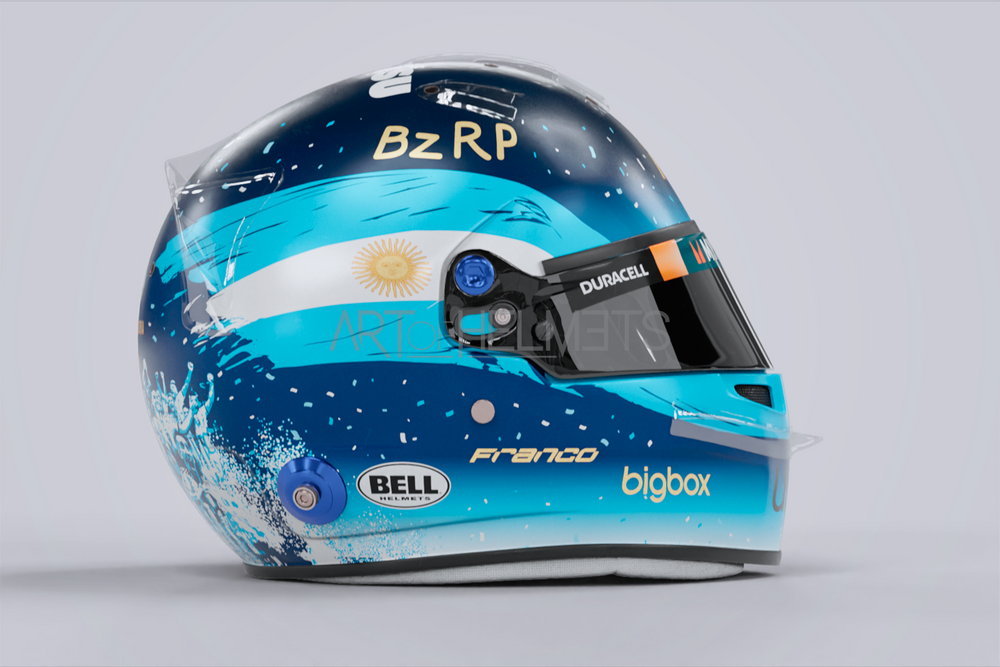 Franco Colapinto 2024 Qatar Grand Prix F1 Full-Size 1:1 Replica Helmet