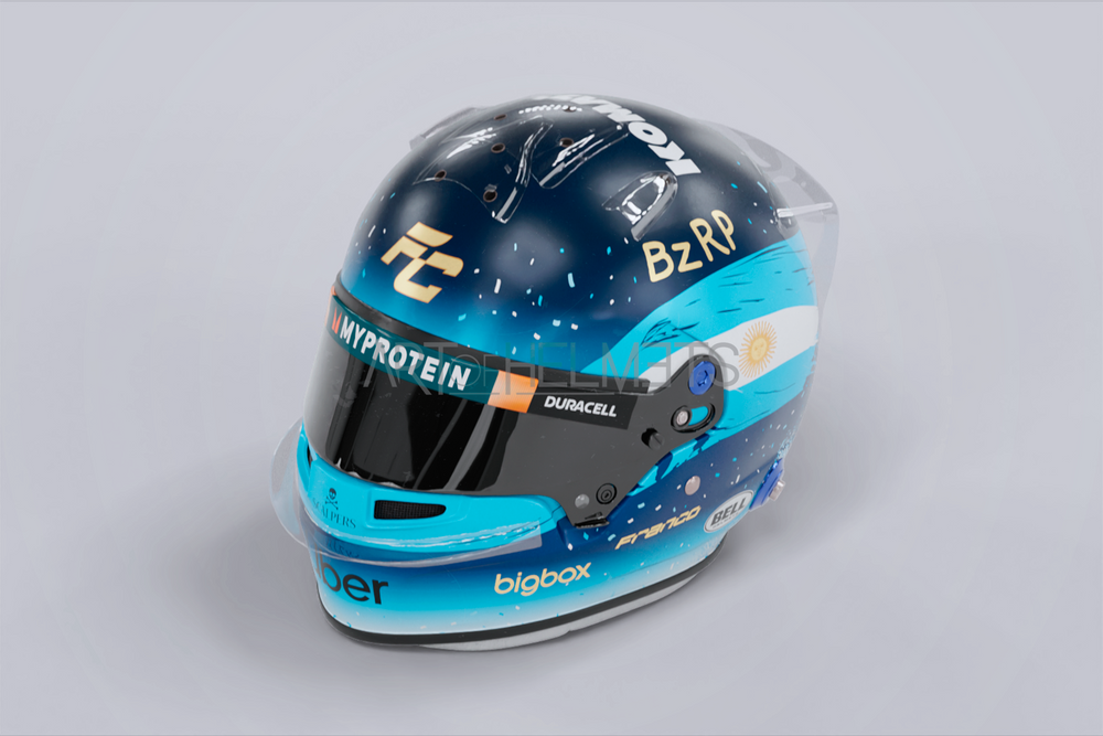 Franco Colapinto 2024 Qatar Grand Prix F1 Full-Size 1:1 Replica Helmet