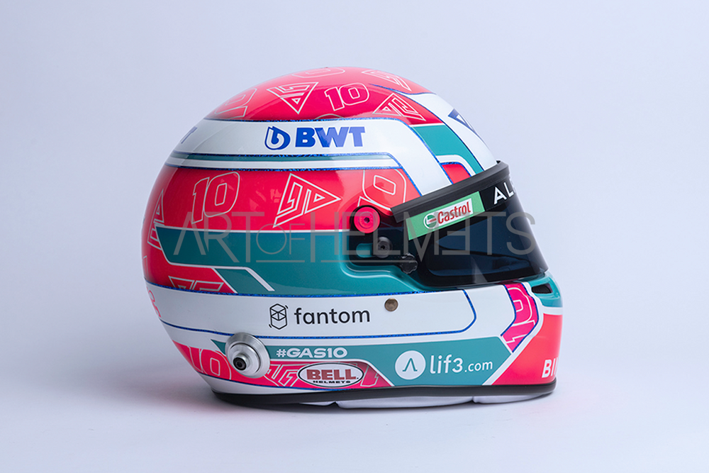 Pierre Gasly 2023 Miami GP F1 Full-Size 1:1 Replica Helmet