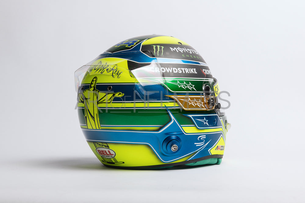 Lewis Hamilton 2023 Brazil Grand Prix F1 Full-Size 1:1 Replica Helmet