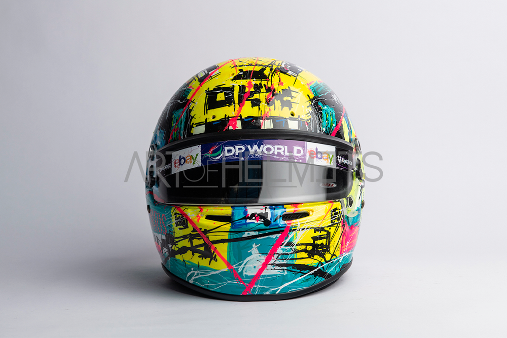 Lando Norris 2024 Silverstone "GIF" Helmet - Hand Painted by Daniela Montesano