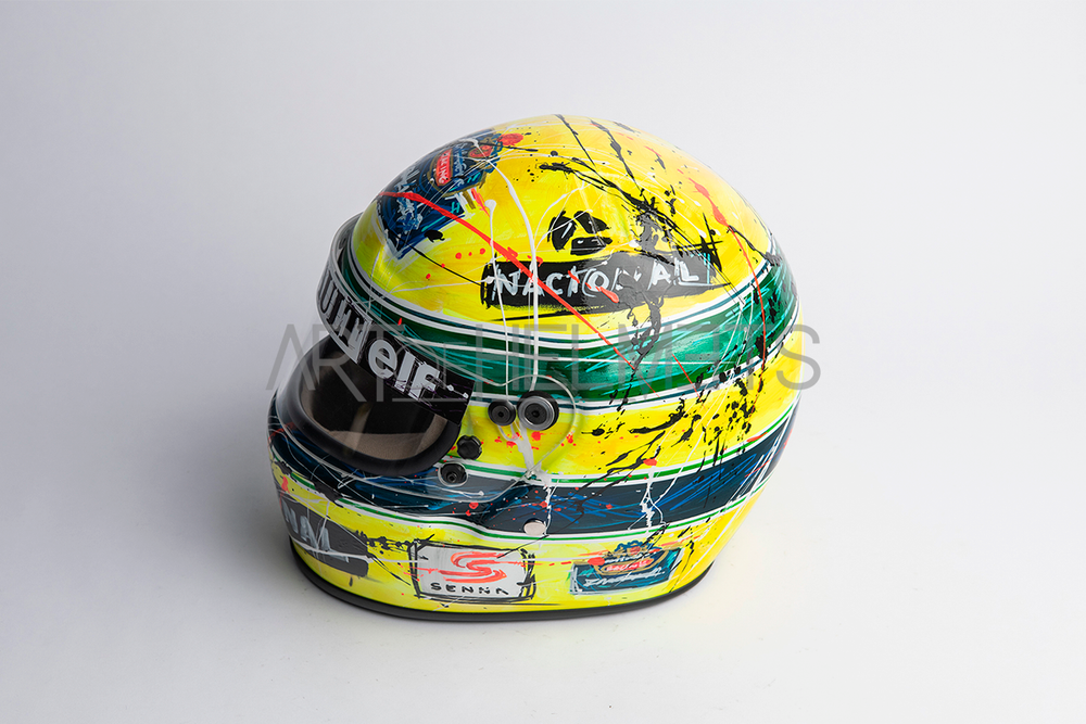 Ayrton Senna 1994 Art Custom Full-Size 1:1 Replica Helmet by Montesano