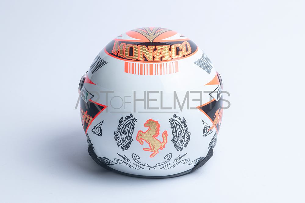 Kimi Räikkönen 2008 Monaco Grand Prix Full-Size 1:1 Replica Helmet