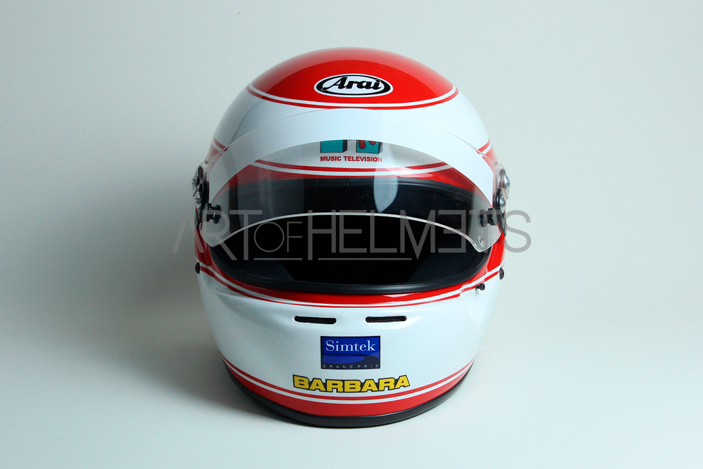 Roland Ratzenberger 1994 F1 Full-Size 1:1 Replica Helmet