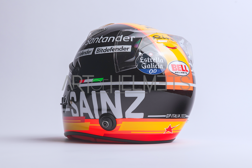 Carlos Sainz 2023 Monza Grand Prix F1 Full-Size 1:1 Replica Helmet