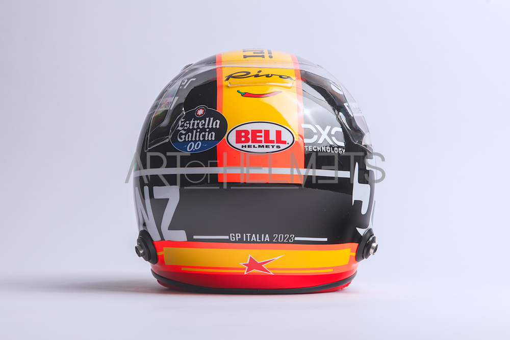 Carlos Sainz 2023 Monza Grand Prix F1 Full-Size 1:1 Replica Helmet