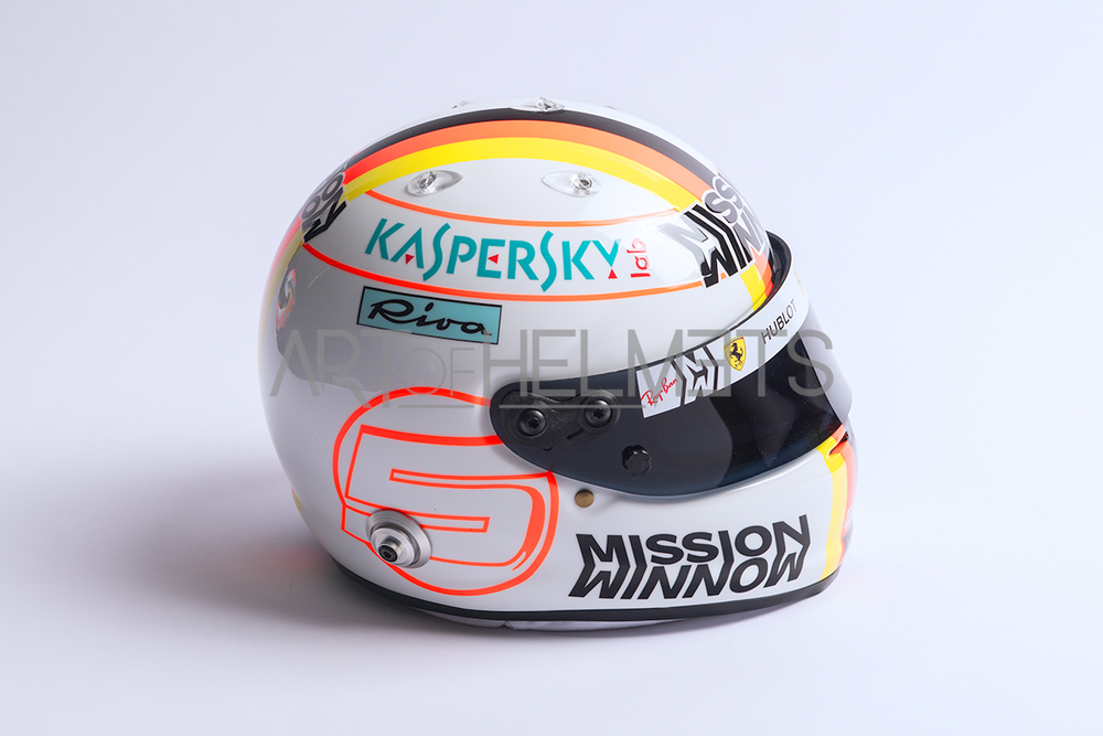 Sebastian Vettel 2019 Bahrain Grand Prix Full-Size 1:1 Replica Helmet