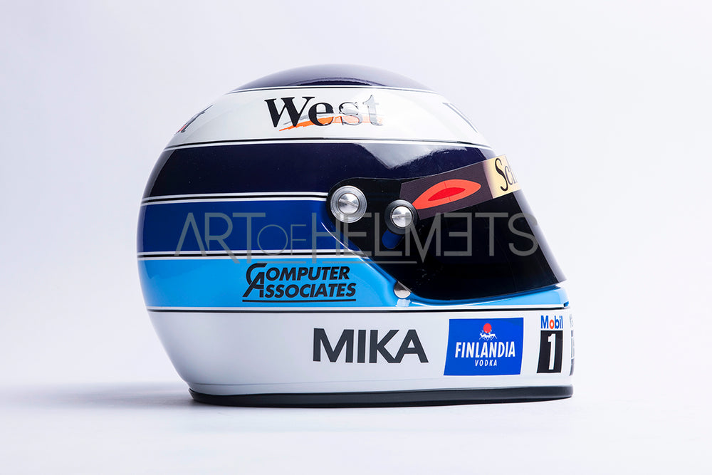 Mika Hakkinen 1998 F1 World Champion Full-Size 1:1 Replica Helmet