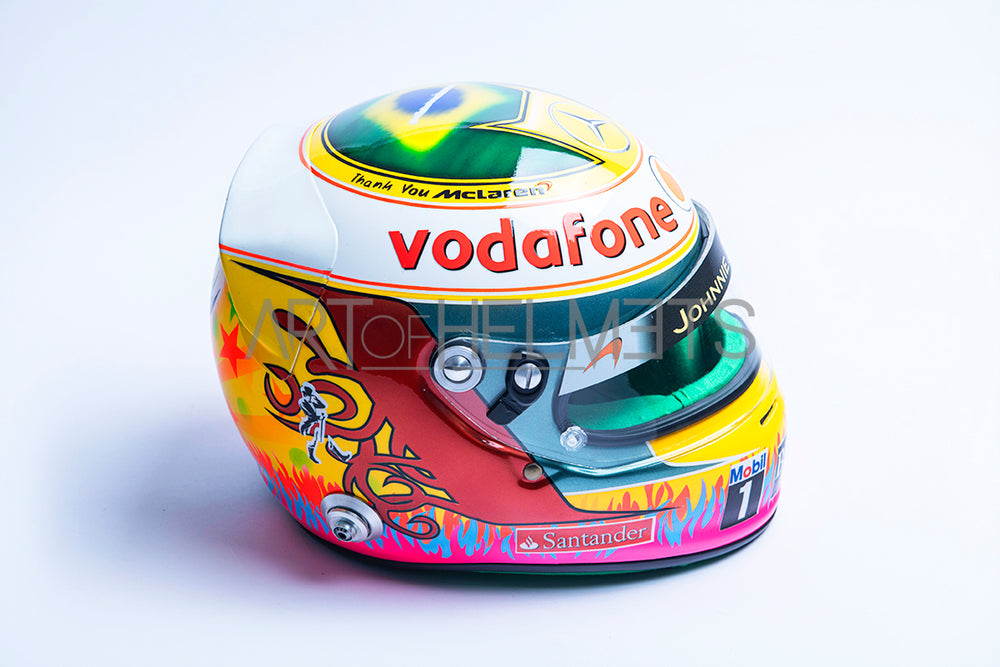 Lewis Hamilton 2012 Brazilian GP Full-Size 1:1 Replica Helmet