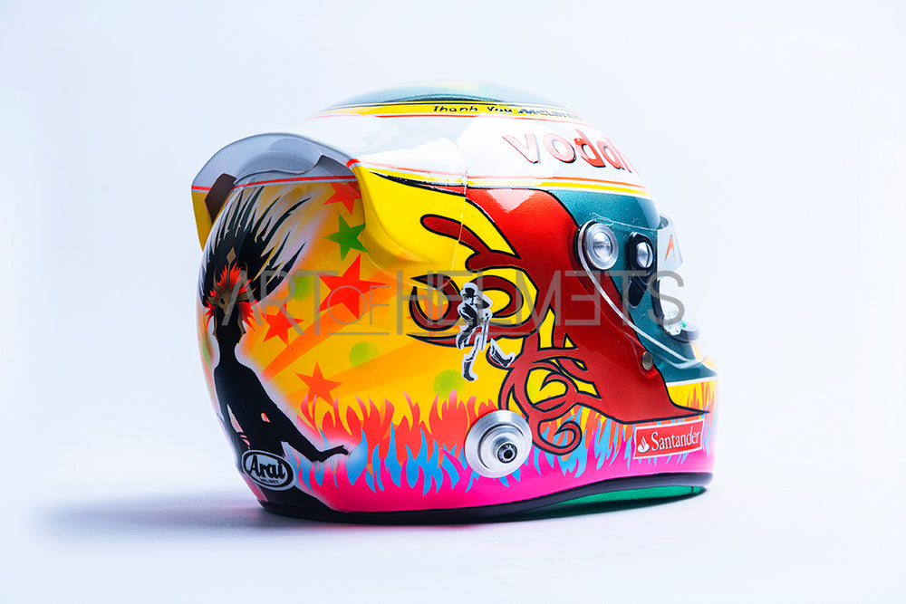 Lewis Hamilton 2012 Brazilian GP Full-Size 1:1 Replica Helmet