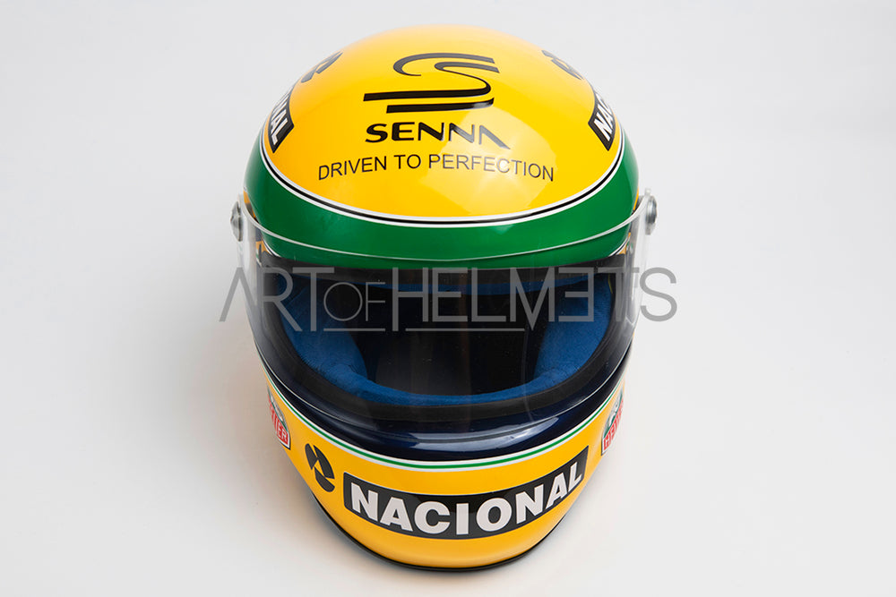 Ayrton Senna 1993 Paris Bercy Kart Vollformat 1:1 Helm-Replik