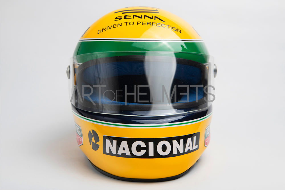 Ayrton Senna 1993 Paris Bercy Kart Vollformat 1:1 Helm-Replik