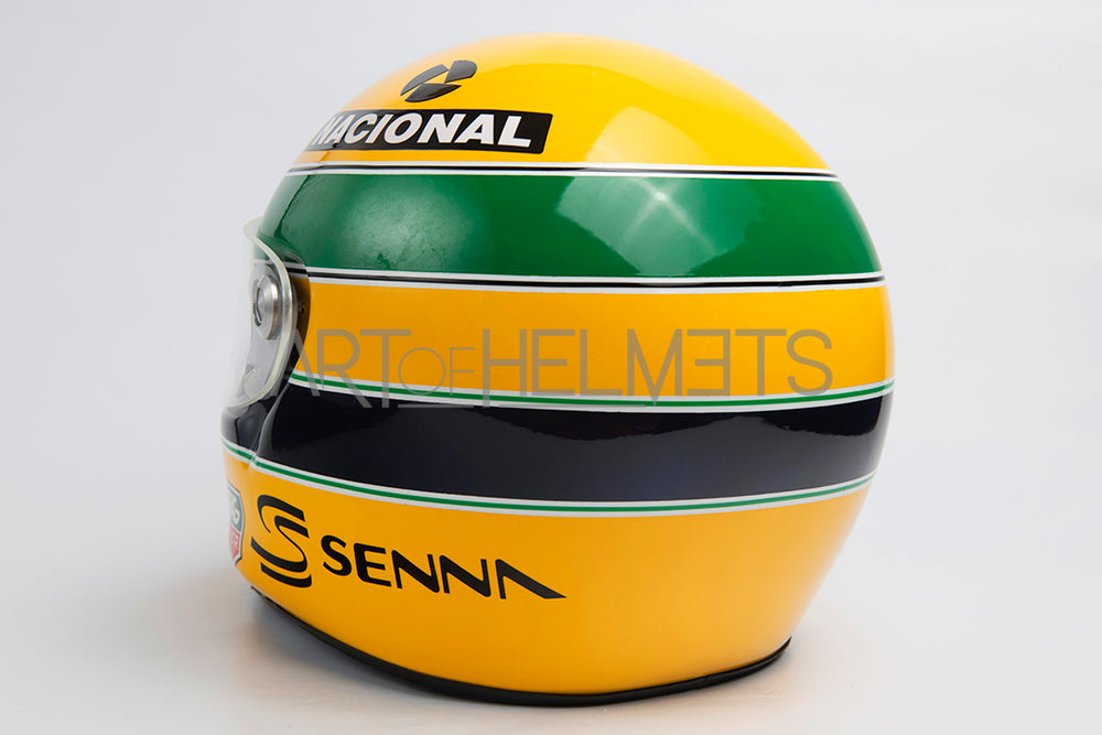 Ayrton Senna 1993 Paris Bercy Kart Vollformat 1:1 Helm-Replik