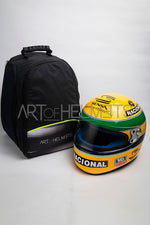 Ayrton Senna 1993 Paris Bercy Kart Vollformat 1:1 Helm-Replik