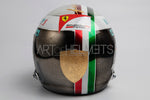 Sebastian Vettel 2017 Chrome Monza Grand Prix Full-Size 1:1 Helm-Replik