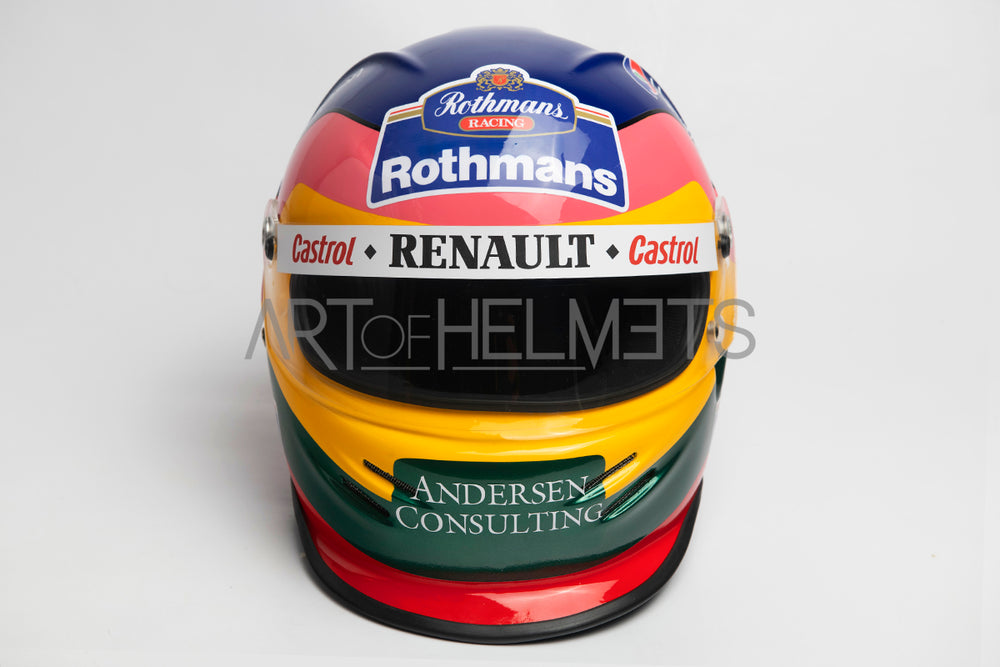 Jacques Villeneuve 1997 F1-Weltmeister in voller Größe 1:1 Helm-Replik