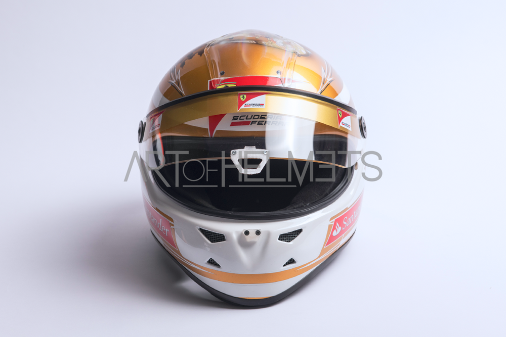 Fernando Alonso 2012 F1 Monaco Grand Prix Full-Size 1:1 Replica Helmet