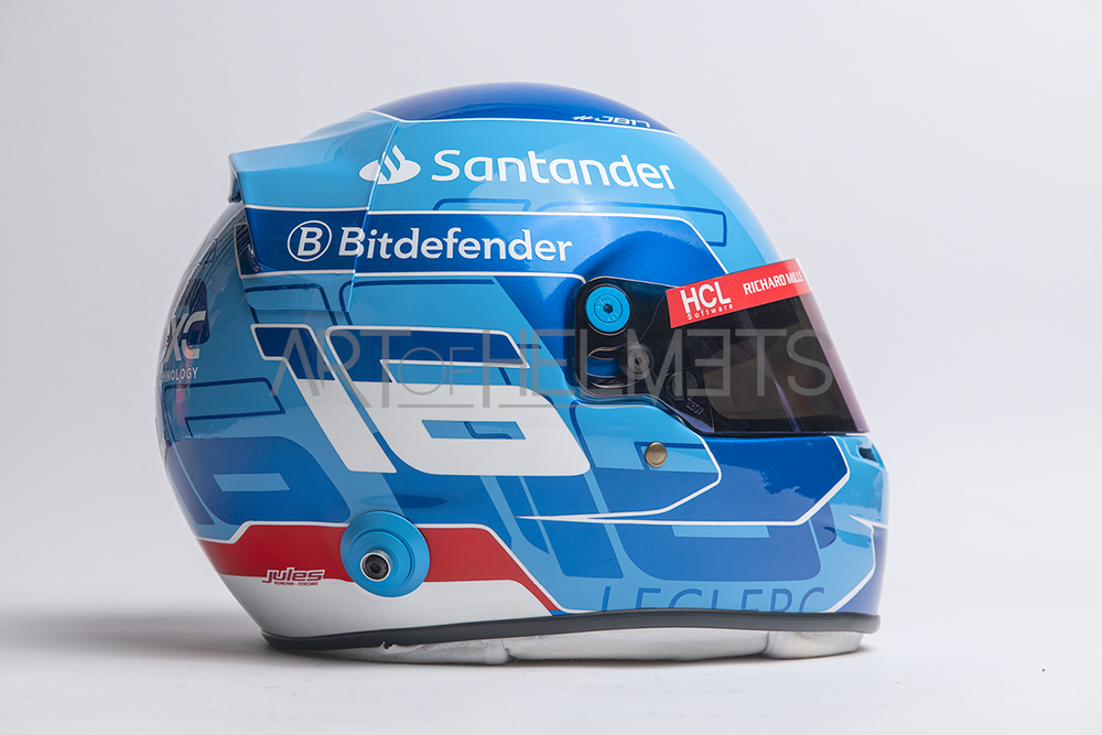 Charles Leclerc 2024 Miami Grand Prix F1 Full-Size 1:1 Replica Helmet (Original Visor)