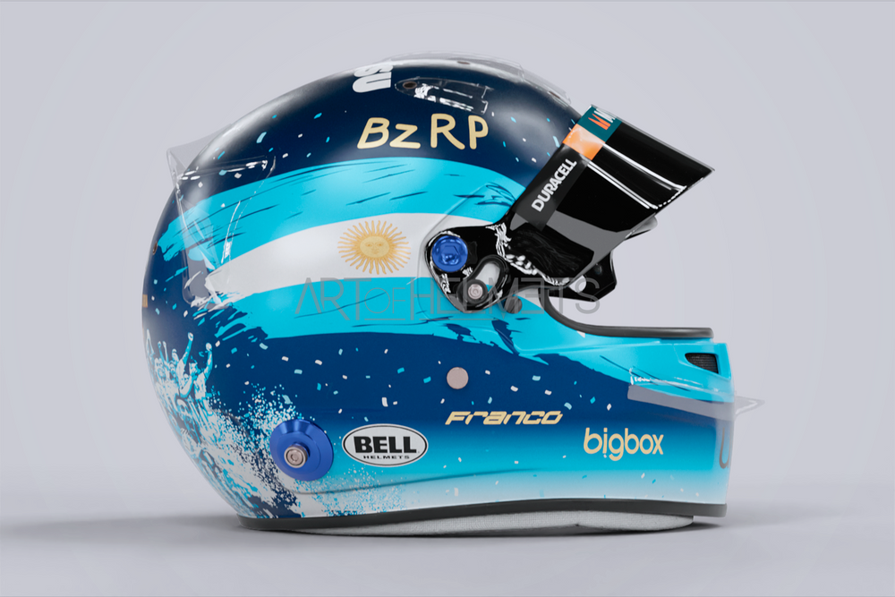 Franco Colapinto 2024 Qatar Grand Prix F1 Full-Size 1:1 Replica Helmet