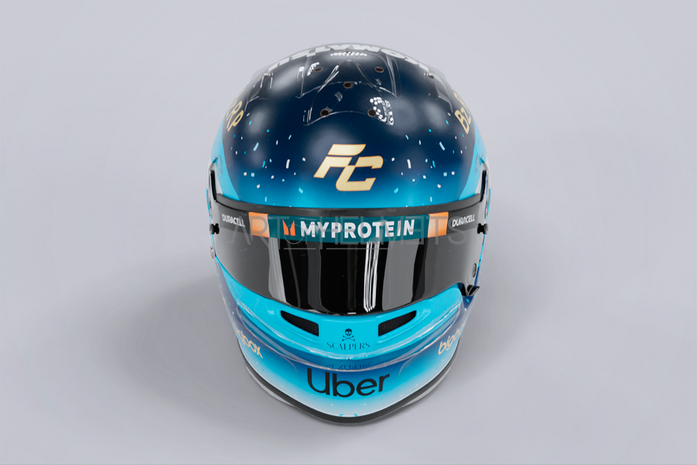 Franco Colapinto 2024 Qatar Grand Prix F1 Full-Size 1:1 Replica Helmet