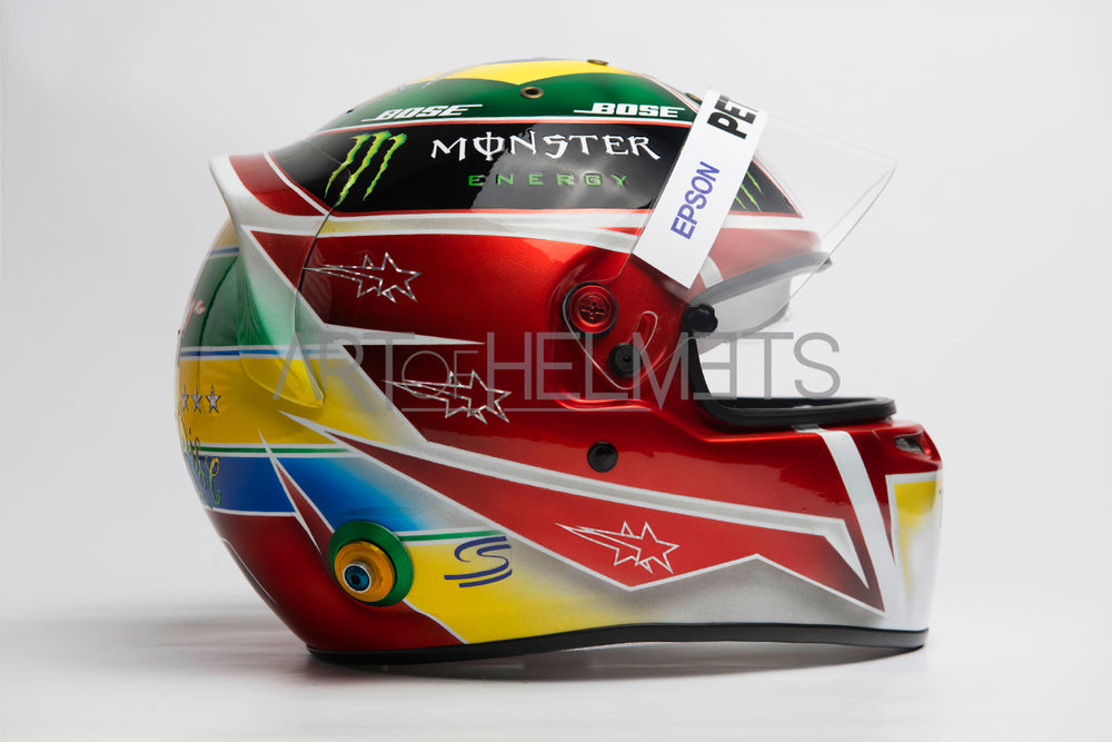 Lewis Hamilton 2019 Brazil Grand Prix F1 Full-Size 1:1 Replica Helmet