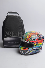 Lewis Hamilton 2021 Qatar GP Art Custom Full-Size 1:1 Replica Helmet by Montesano.