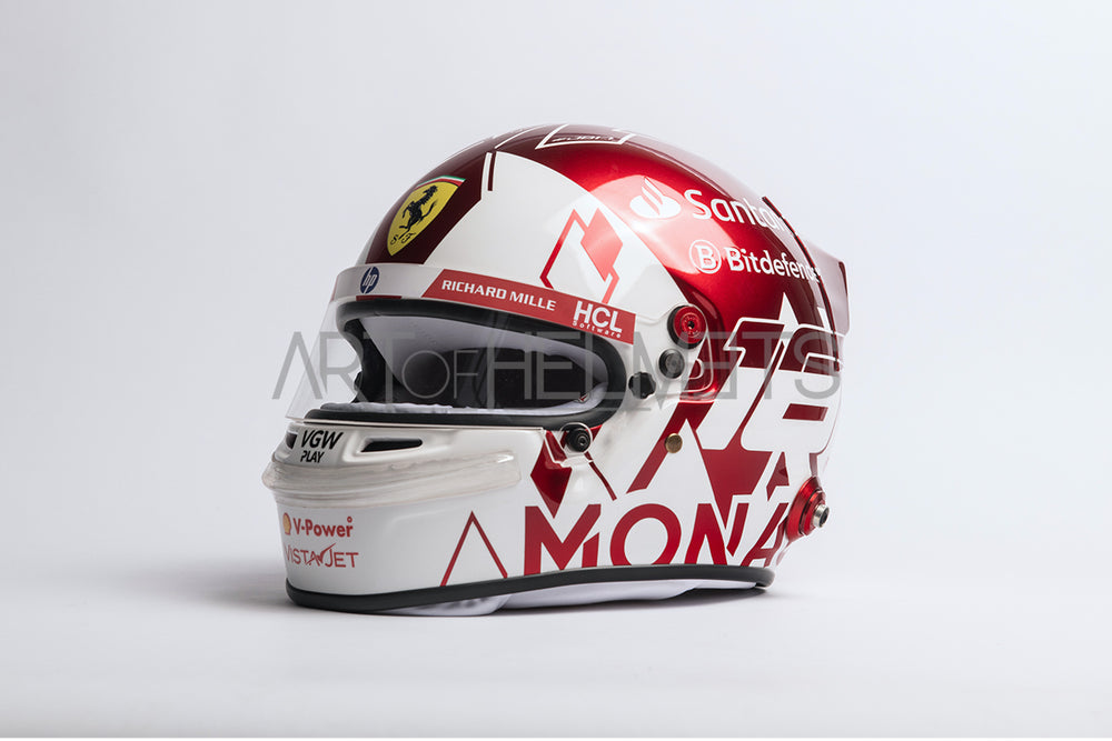 Charles Leclerc 2024 Monaco Grand Prix F1 Full-Size 1:1 Replica Helmet