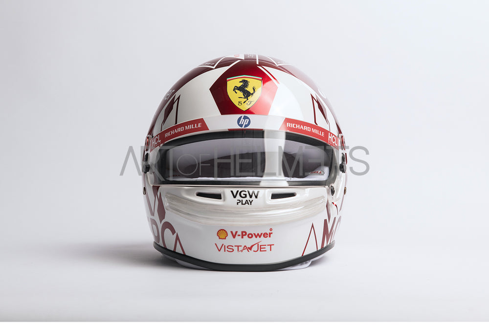 Charles Leclerc 2024 Monaco Grand Prix F1 Full-Size 1:1 Replica Helmet