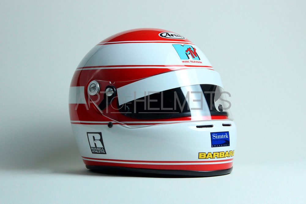 Roland Ratzenberger 1994 F1 Full-Size 1:1 Replica Helmet