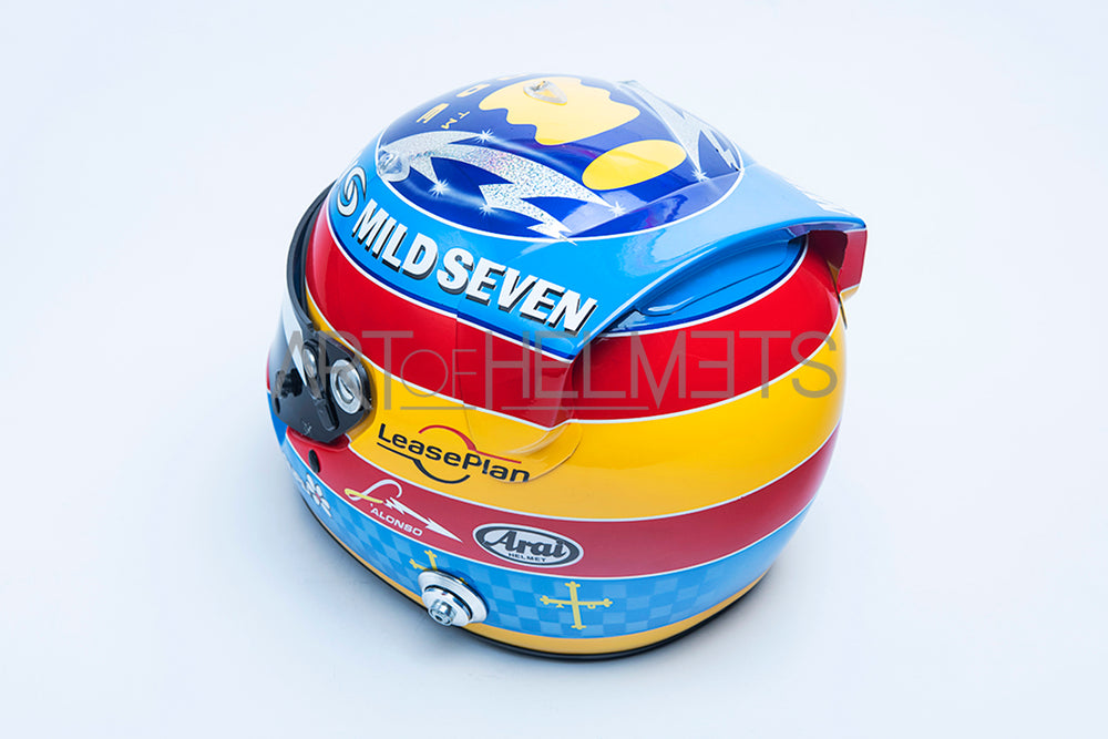 Fernando Alonso 2005 Campeón Mundial de F1 Casco de tamaño completo 1:1 Réplica del casco