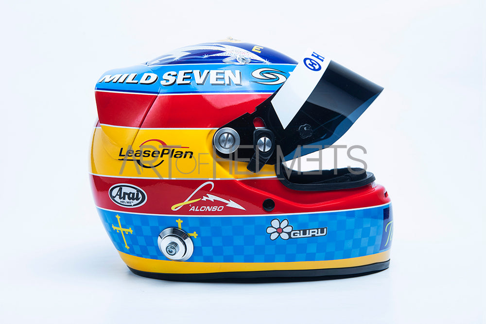 Fernando Alonso 2005 Campeón Mundial de F1 Casco de tamaño completo 1:1 Réplica del casco