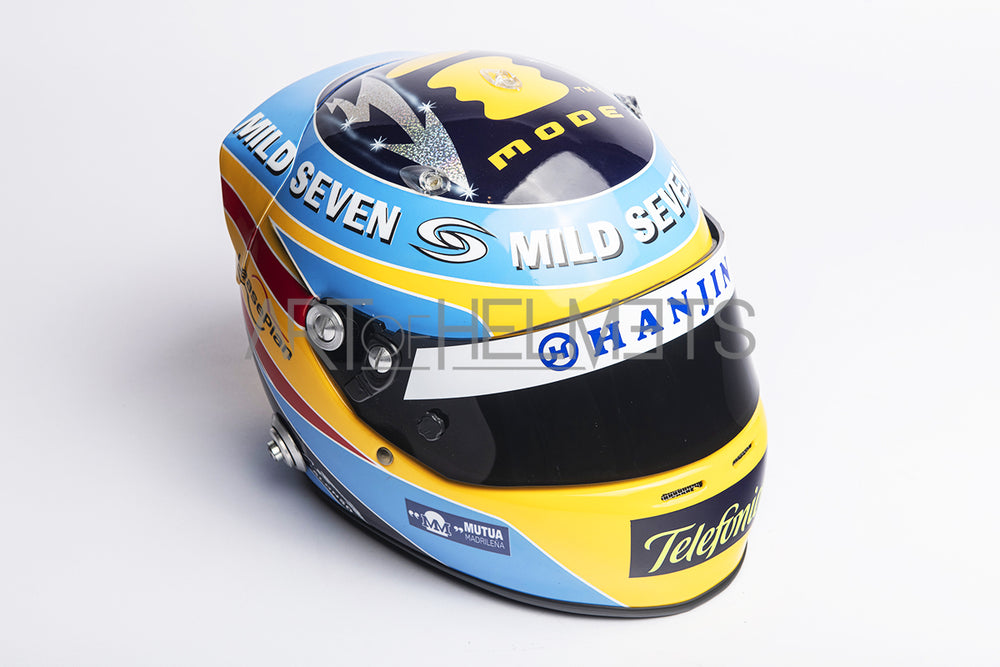 Casco réplica 1:1 del Campeón del Mundo de F1 2006 Fernando Alonso