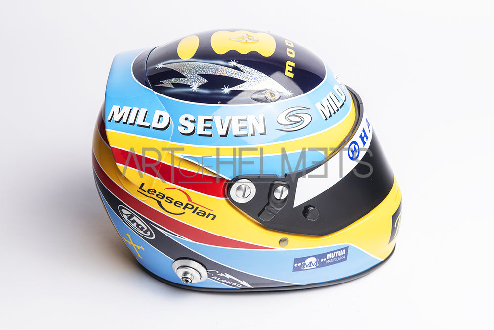 Casco réplica 1:1 del Campeón del Mundo de F1 2006 Fernando Alonso