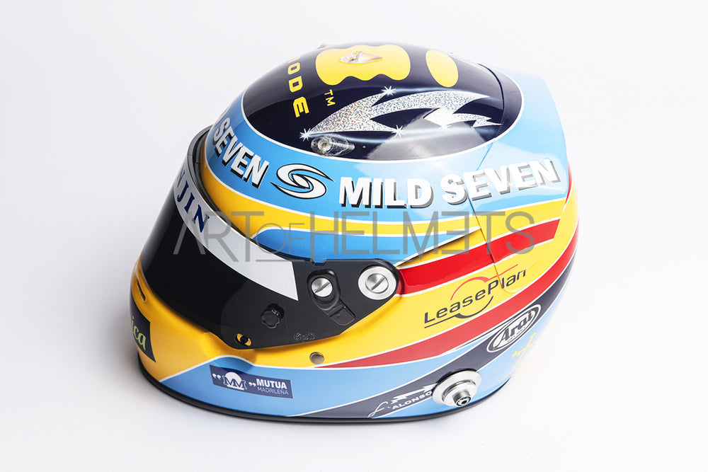 Casco réplica 1:1 del Campeón del Mundo de F1 2006 Fernando Alonso