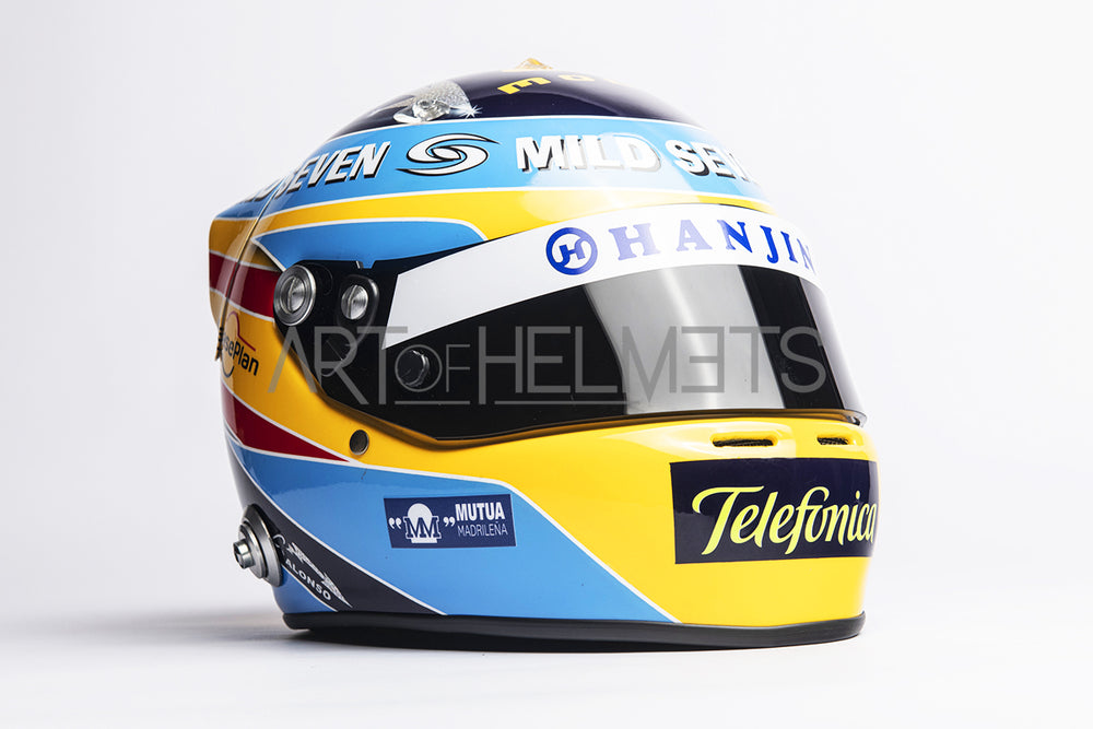 Casco réplica 1:1 del Campeón del Mundo de F1 2006 Fernando Alonso