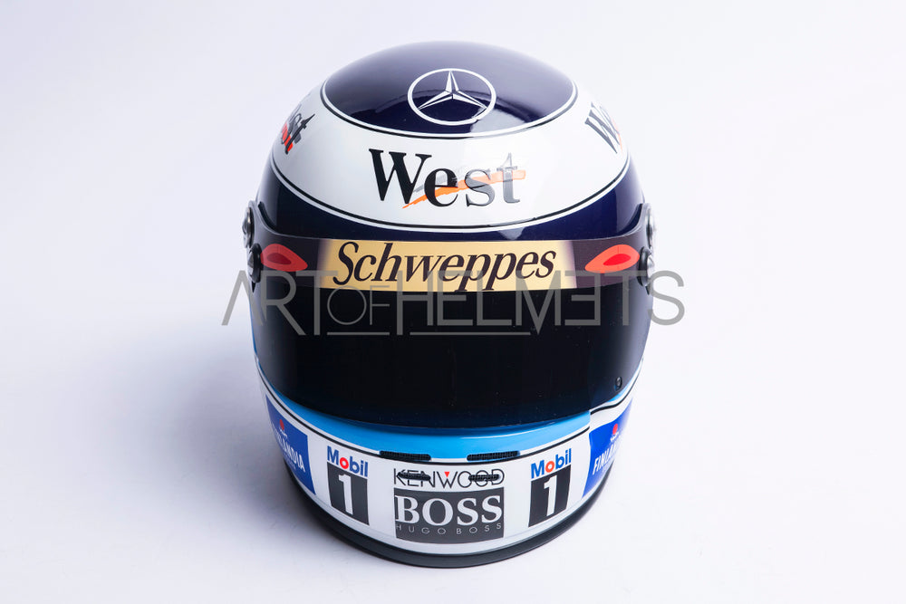 Mika Hakkinen 1998 F1 World Champion Full-Size 1:1 Replica Helmet