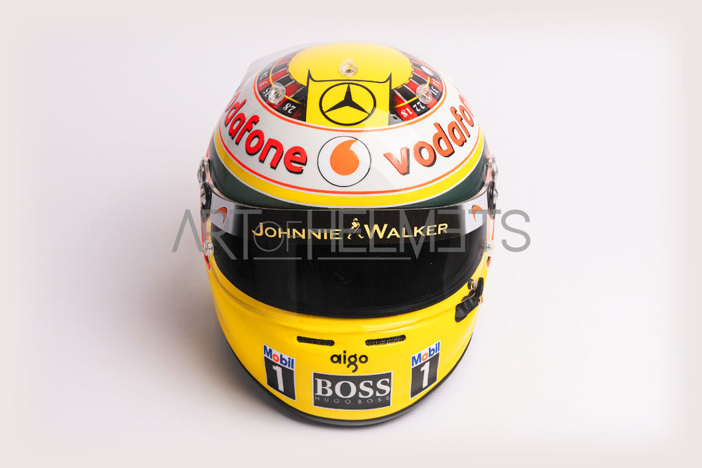 Lewis Hamilton 2010 Monaco Grand Prix F1 Full-Size 1:1 Replica Helmet