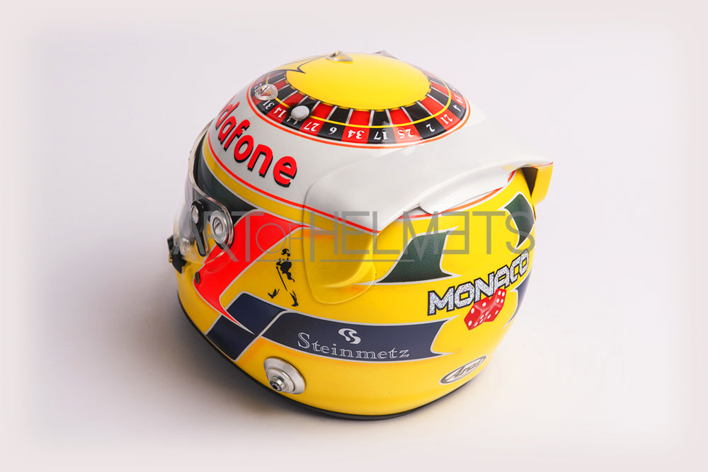 Lewis Hamilton 2010 Monaco Grand Prix F1 Full-Size 1:1 Replica Helmet