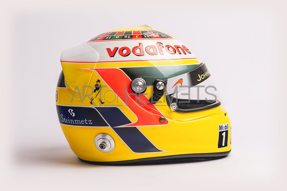 Lewis Hamilton 2010 Monaco Grand Prix F1 Full-Size 1:1 Replica Helmet