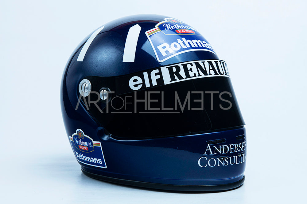 Damon Hill 1996 Campeón Mundial de F1 Casco de tamaño completo 1:1 Réplica del casco