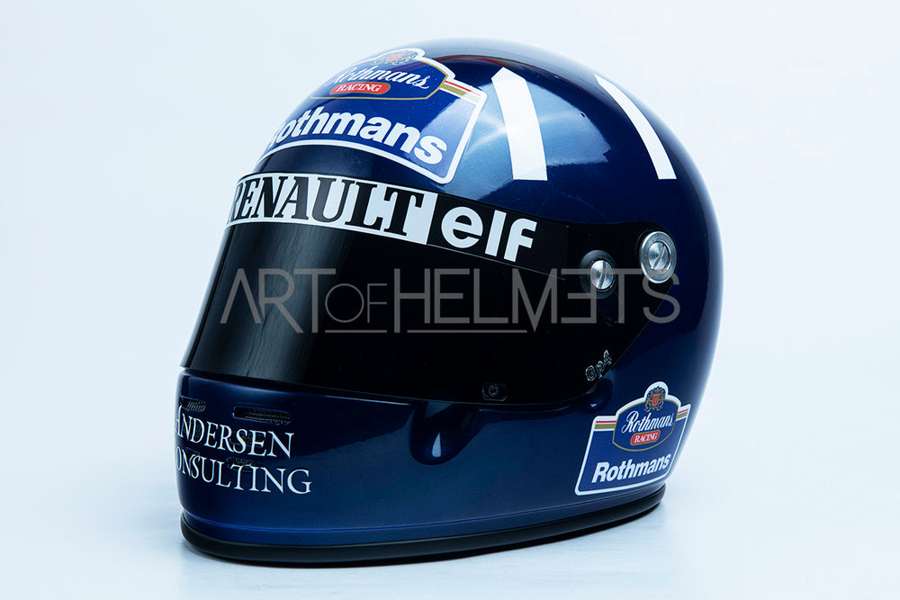 Damon Hill 1996 Campeón Mundial de F1 Casco de tamaño completo 1:1 Réplica del casco