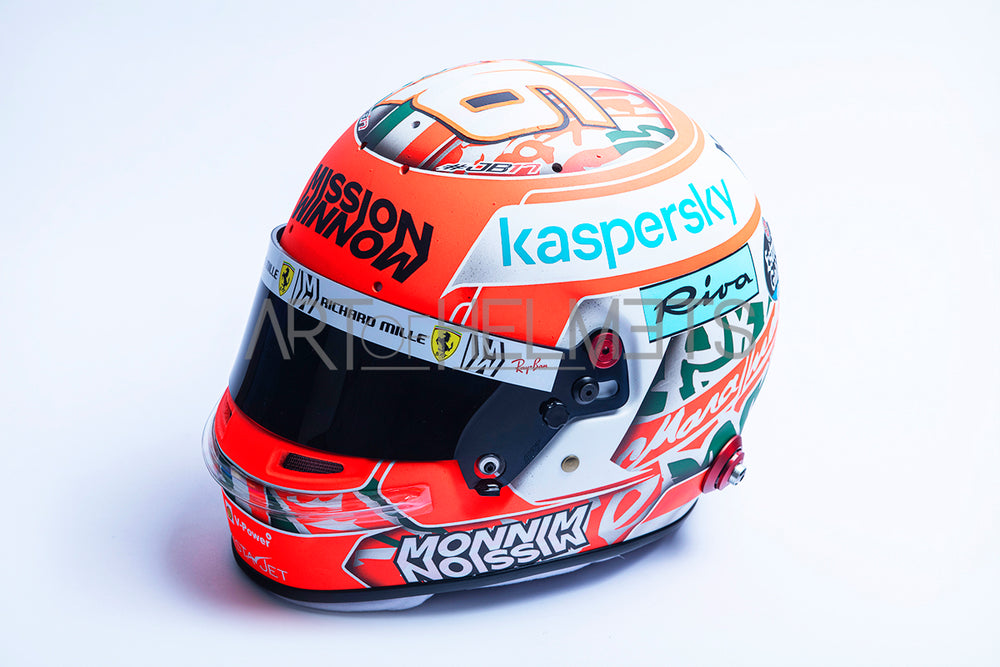 Charles Leclerc 2021 Imola GP Full-Size 1:1 Replica Helmet