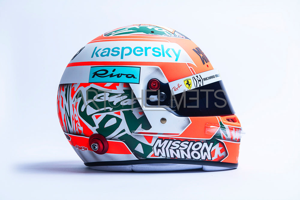 Charles Leclerc 2021 Imola GP Full-Size 1:1 Replica Helmet