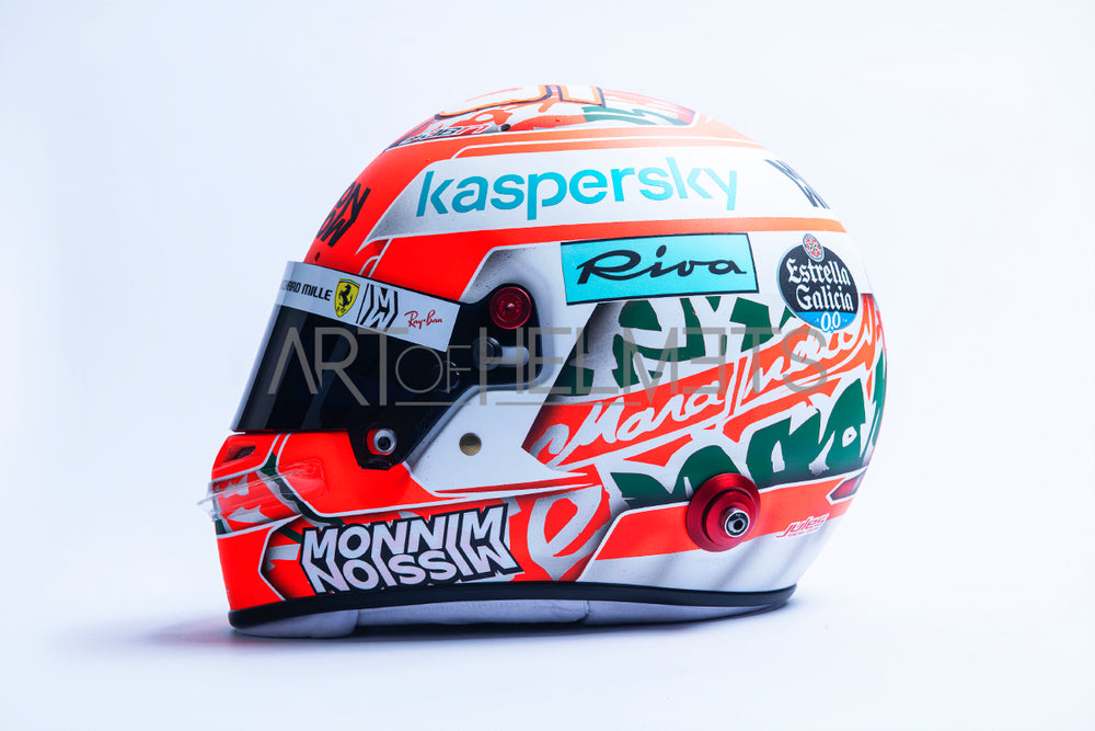 Charles Leclerc 2021 Imola GP Full-Size 1:1 Replica Helmet