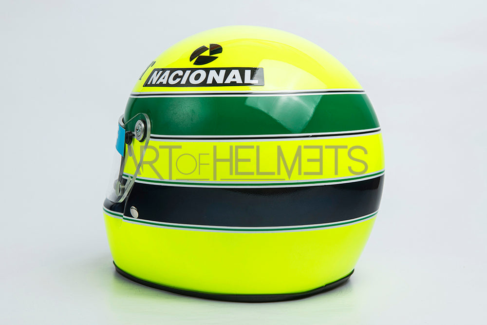 Ayrton Senna 1985 & 1986 F1 Full-Size 1:1 Replica Helmet