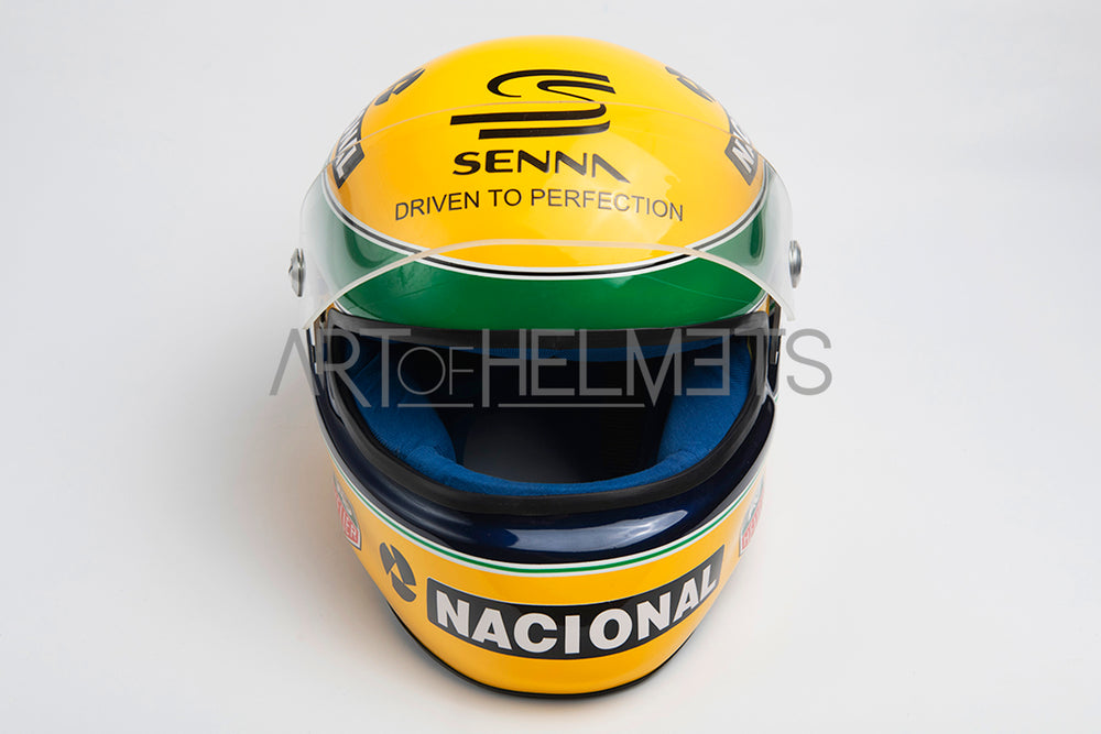 Ayrton Senna 1993 Paris Bercy Kart Full-Size 1:1 Réplica del casco